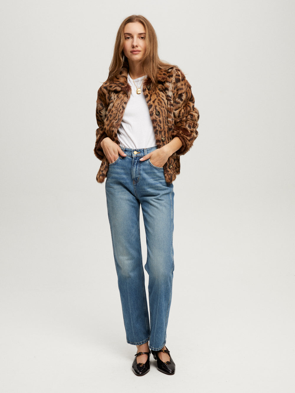 JULEE OZELOT FUR JACKET