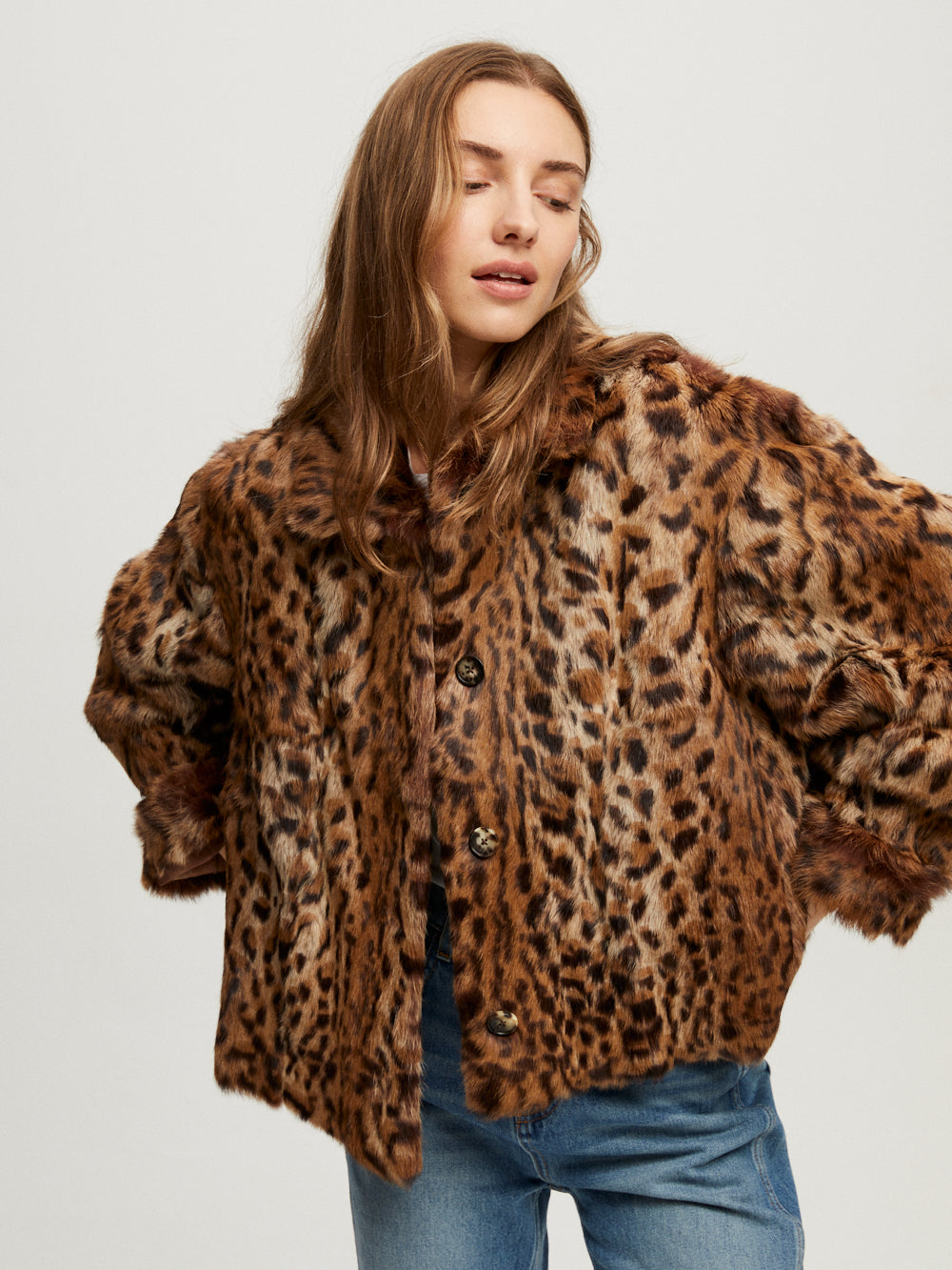 VESTE FOURRURE JULEE OZELOT