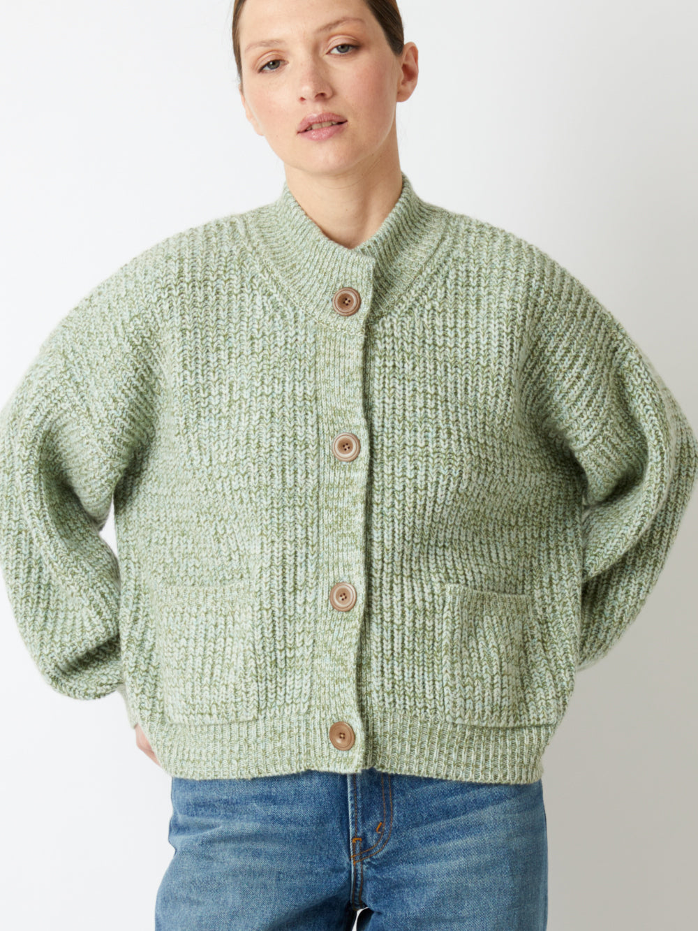 CARDIGAN ROY CHINÉ GREEN