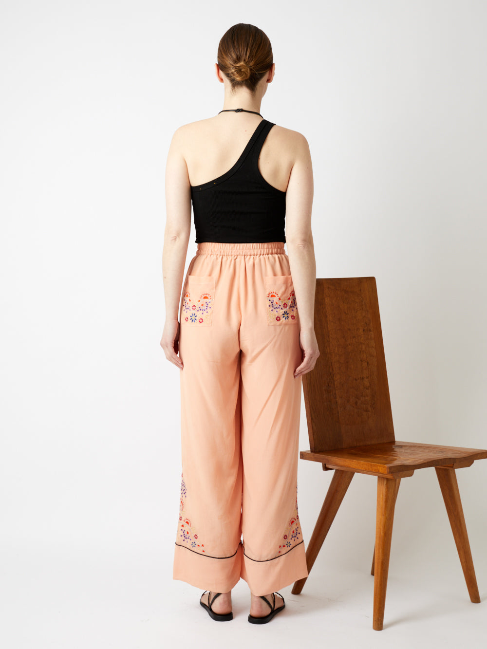 PANTALON LINGERIE ROSE