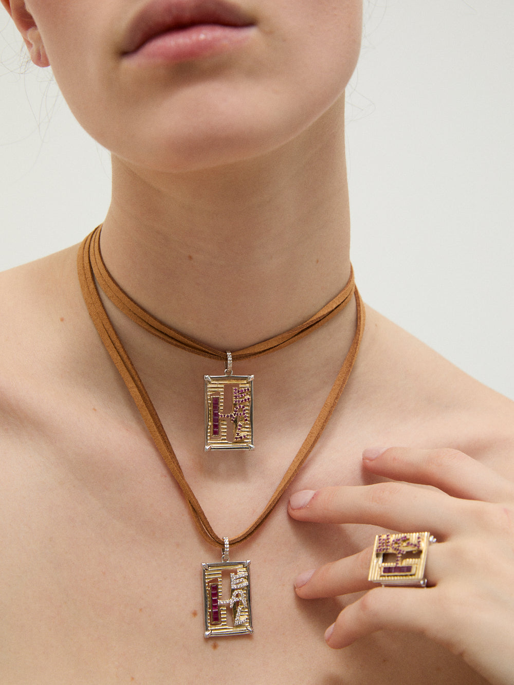 COLLIER HEAL DIAMANT & RUBIS