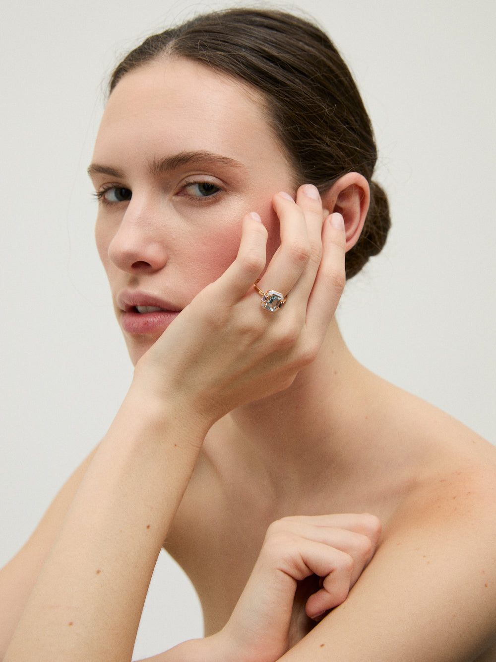 BAGUE GEMMA AIGUE-MARINE