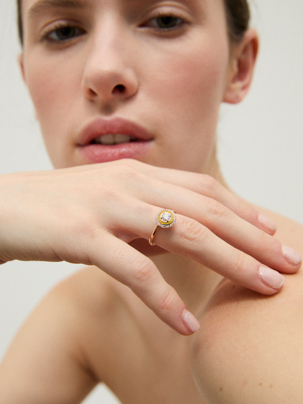 BAGUE MINA JAUNE