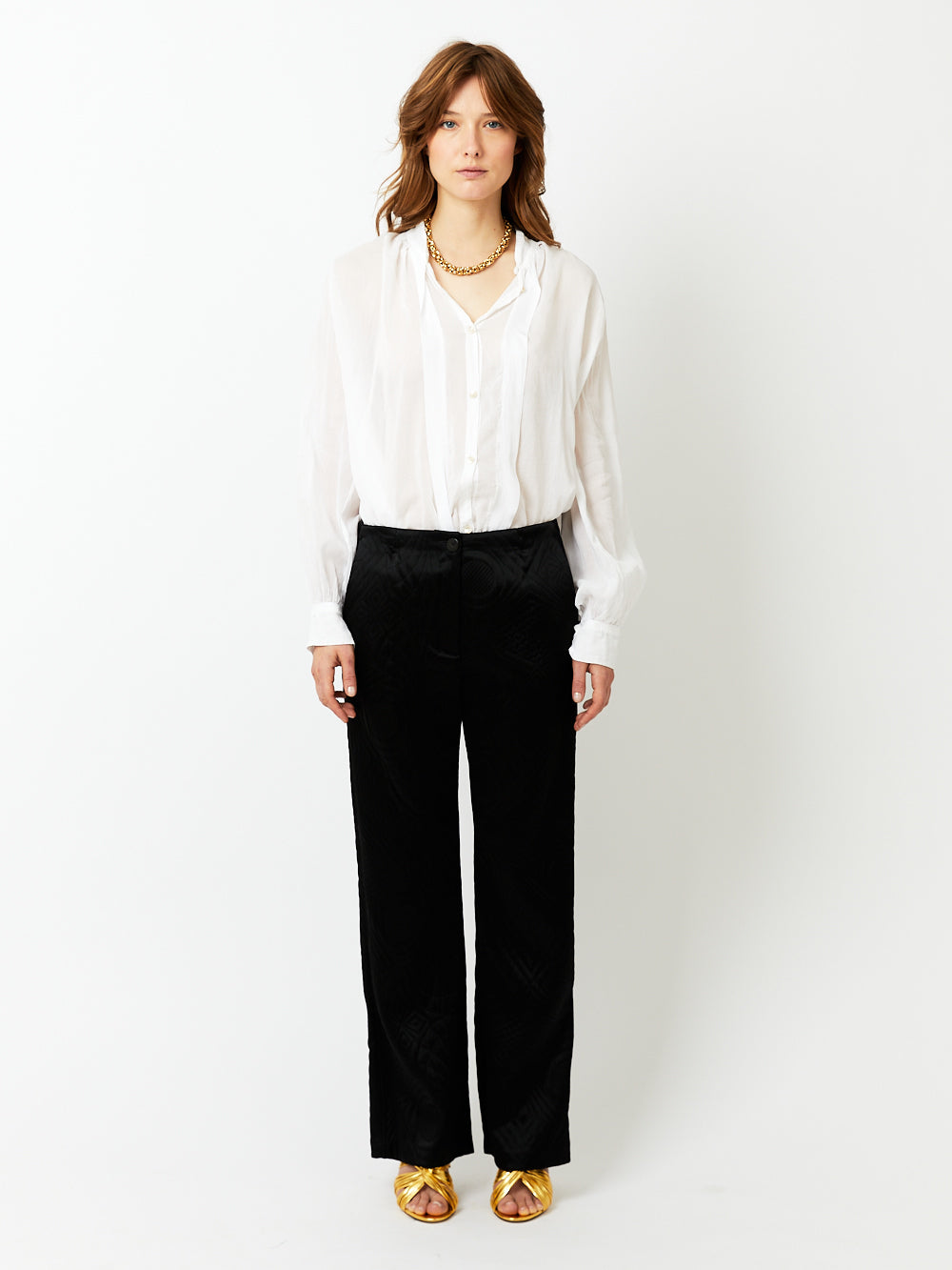 QUILTED COUTURE PANTS