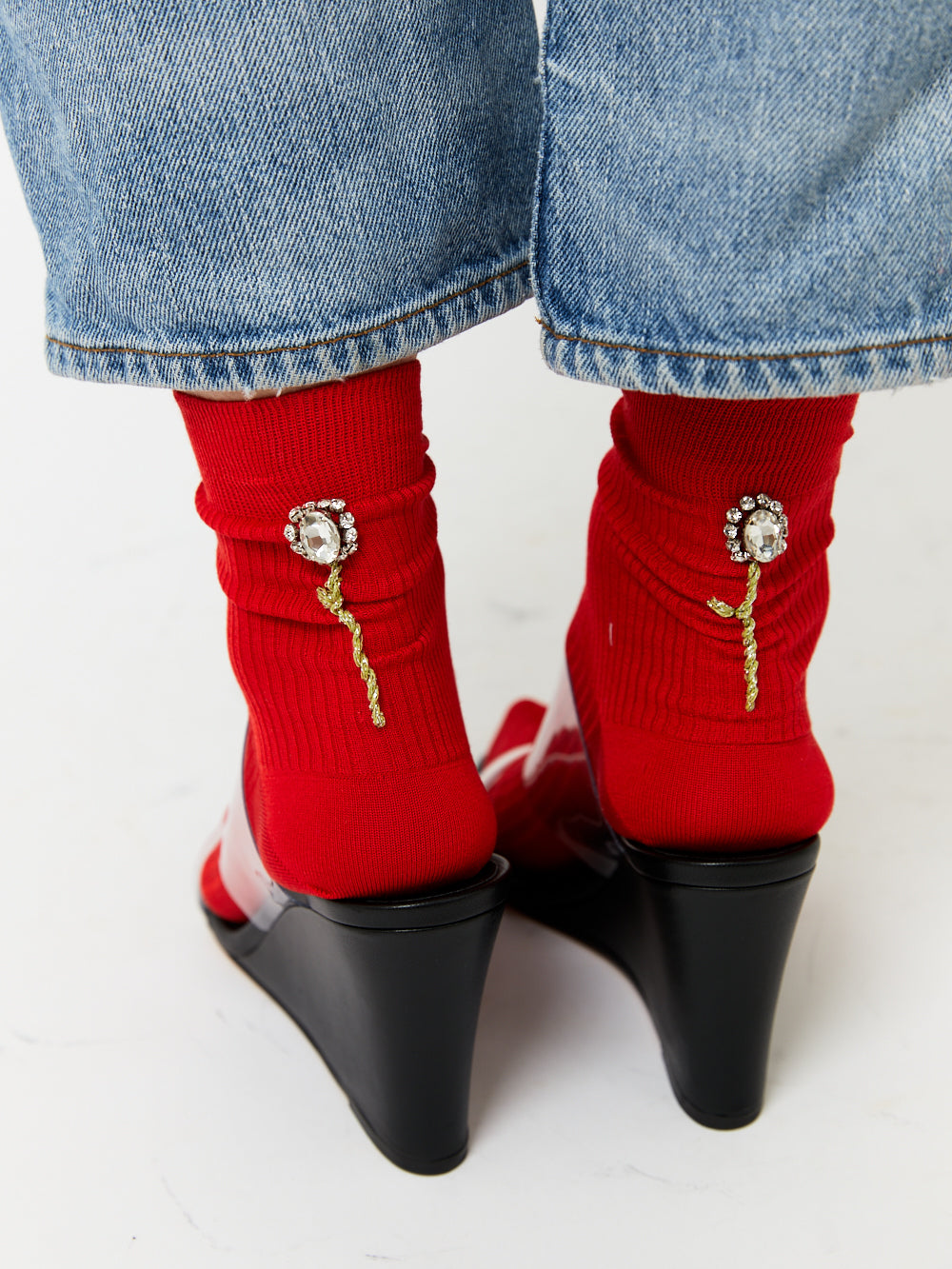 CHAUSSETTE LEONORA ROUGE