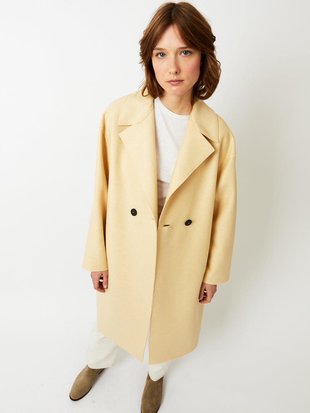 MANTEAU DROPPED SHOULDER VANILLA