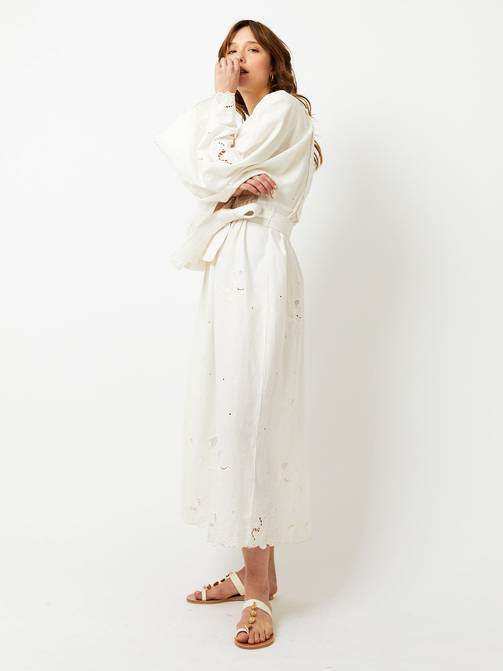 ROBE LUCY OFF WHITE