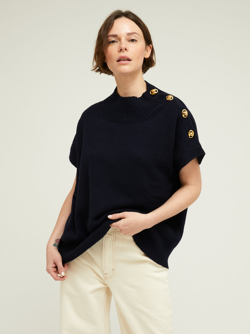 GREGOR NERO NAVY SWEATER