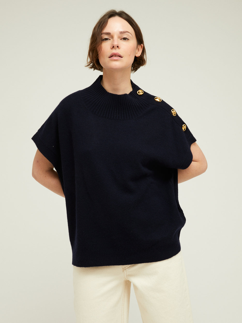 GREGOR NERO NAVY SWEATER