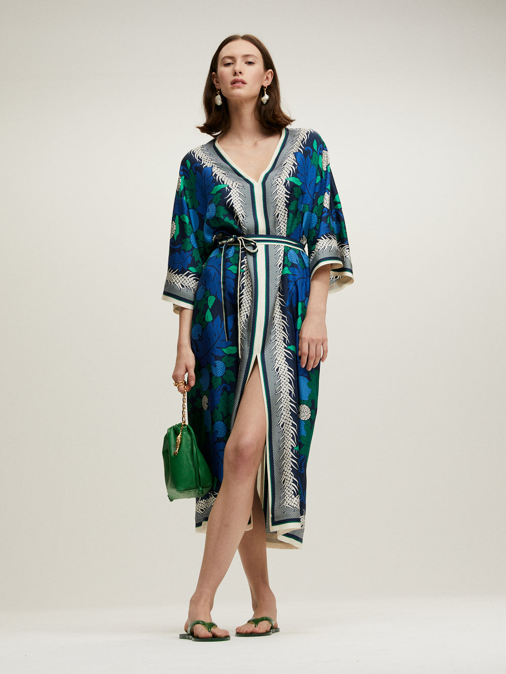 NAVY BLUE LAMOUR KAFTAN