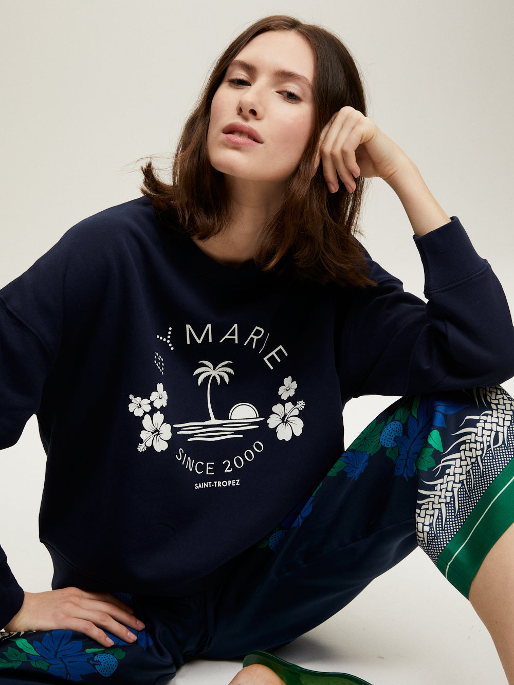 SWEAT 25 ANS COURT NAVY