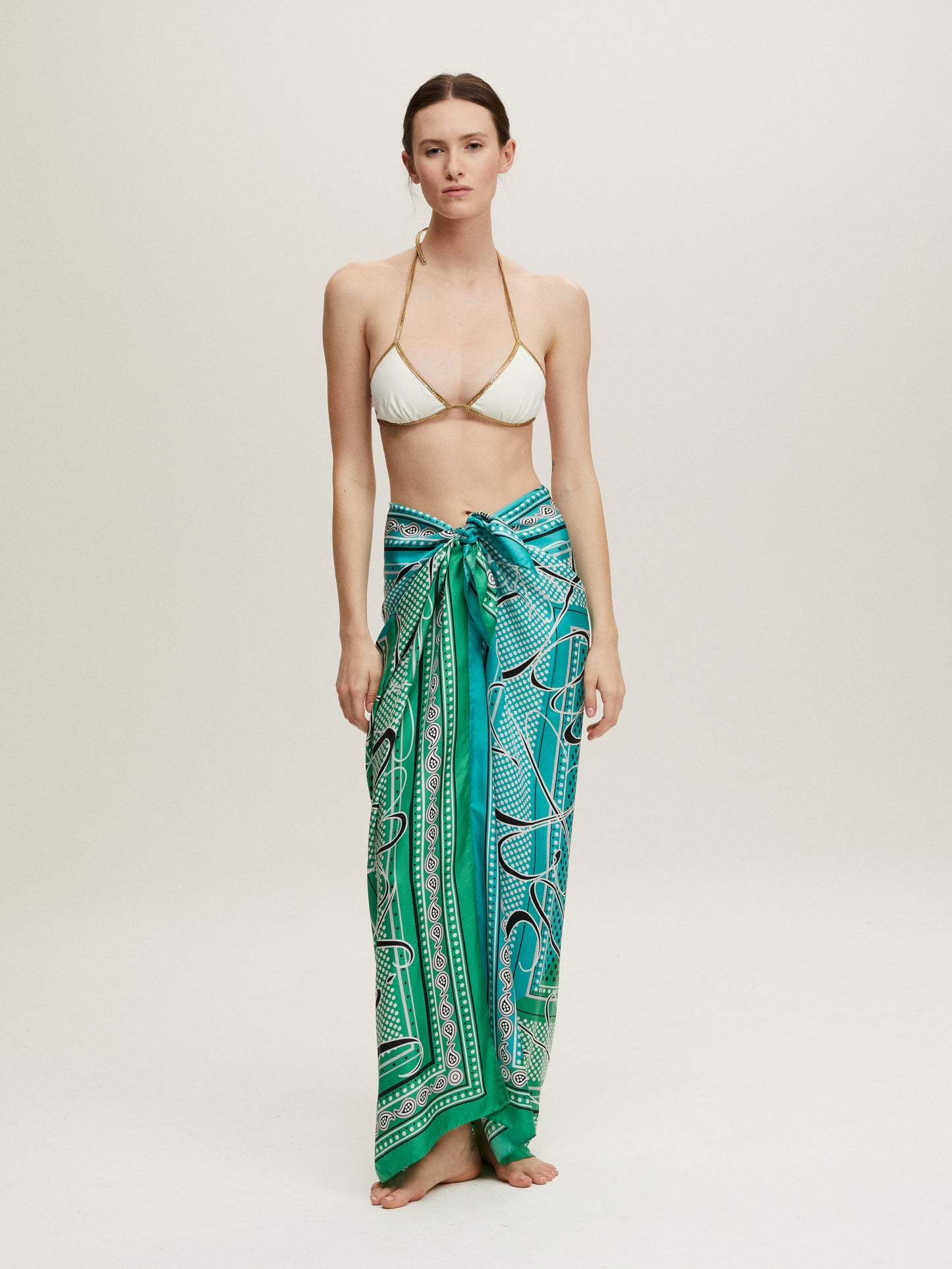 KUCIN TURQUOISE & GREEN SKIRT