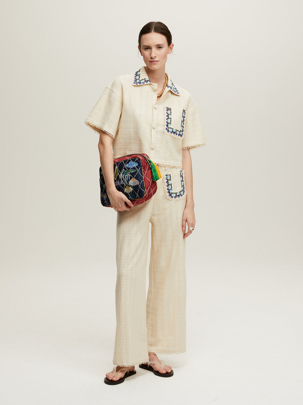 PANTALON PAROS OFF-WHITE