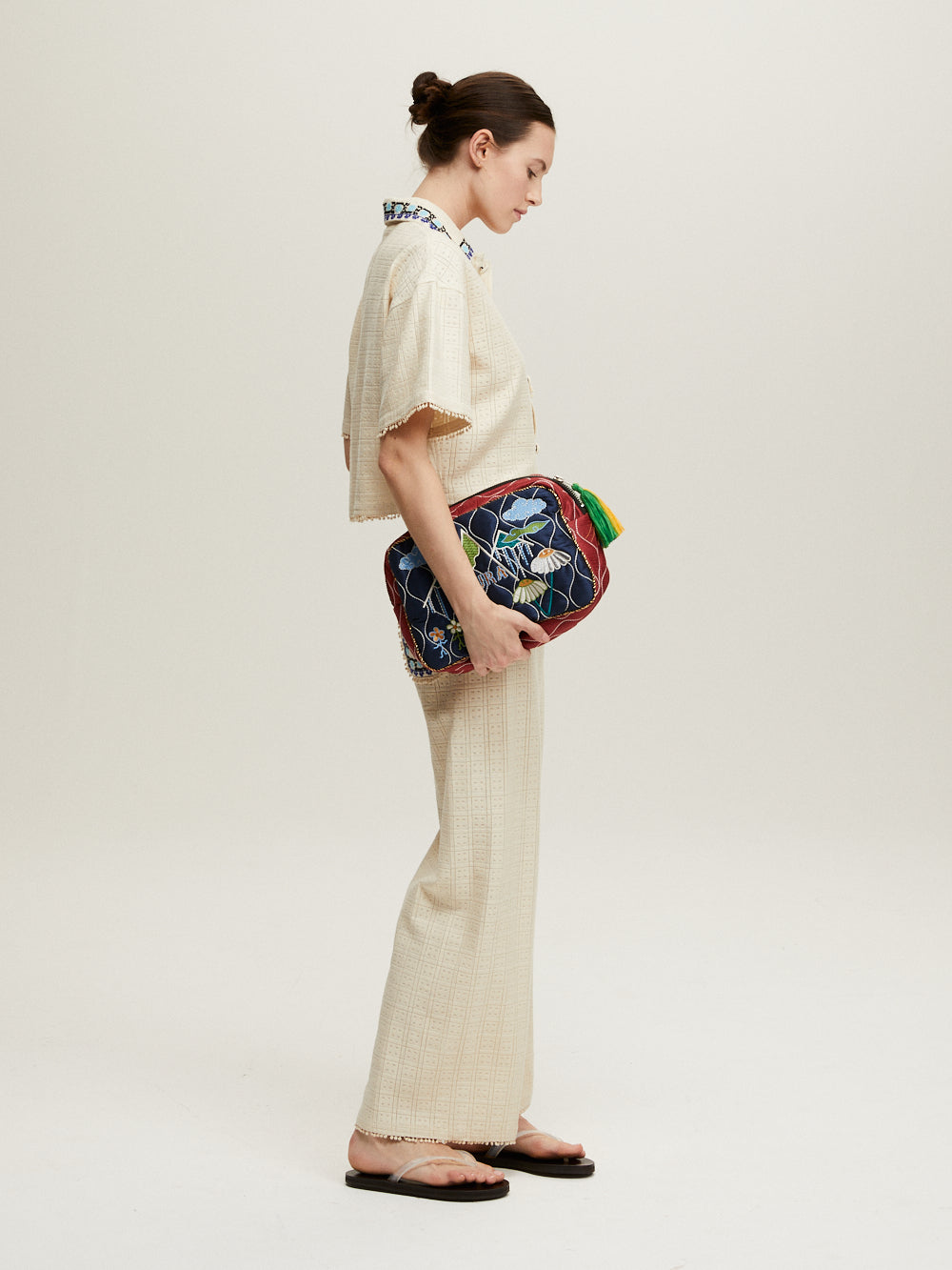 PANTALON PAROS OFF-WHITE