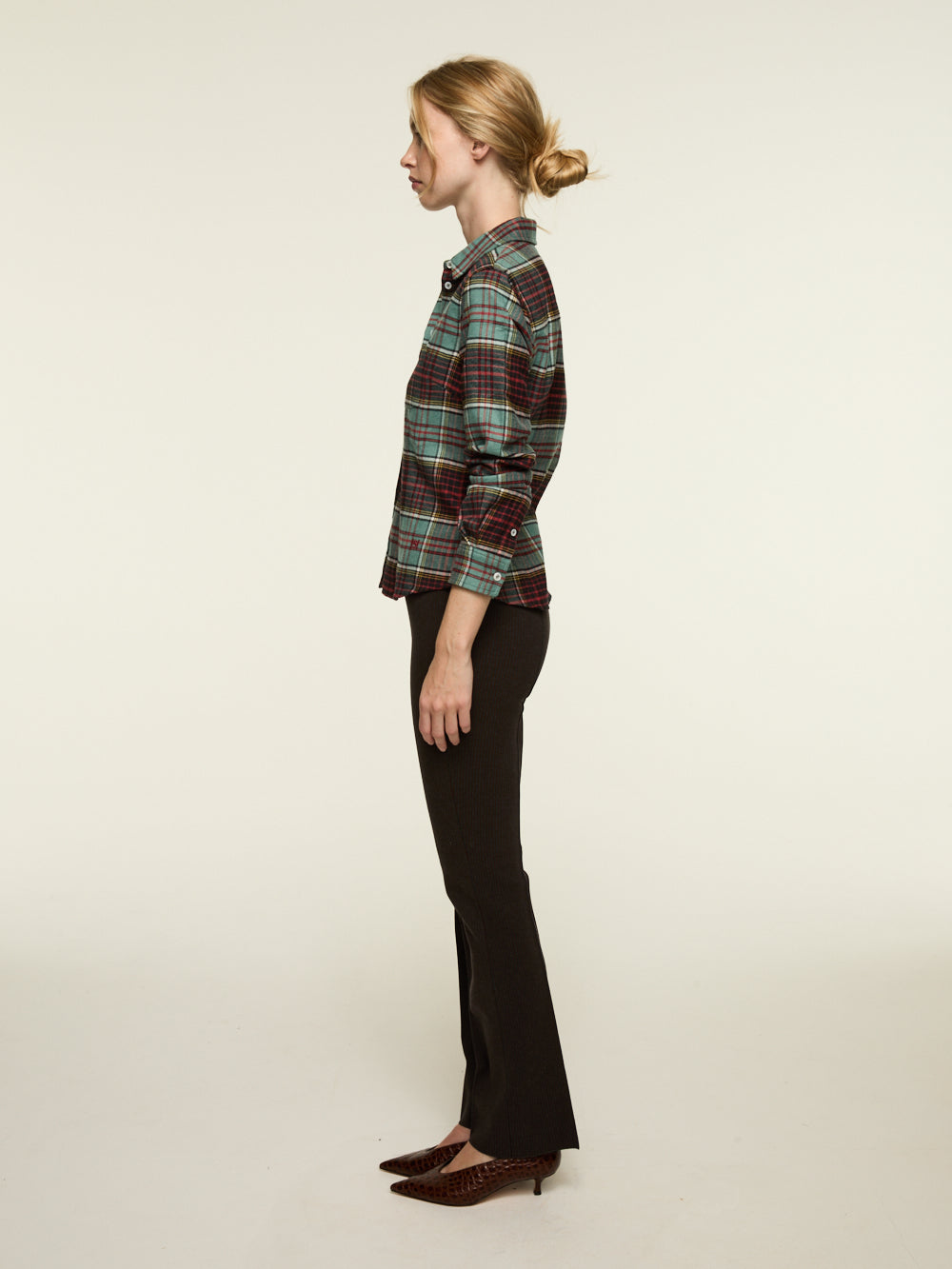 LUKE CHOCOLATE & CHARCOAL TROUSERS