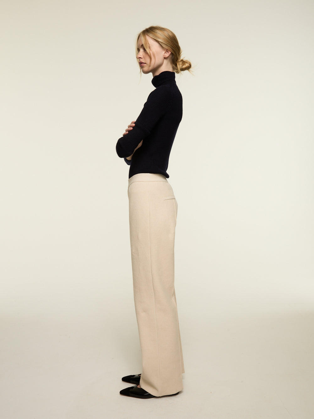 EVIE IVORY TROUSERS