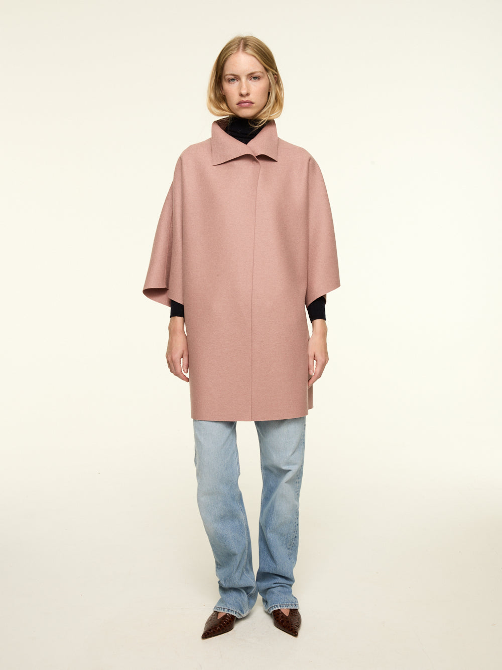 MANTEAU KIMONO ROSE
