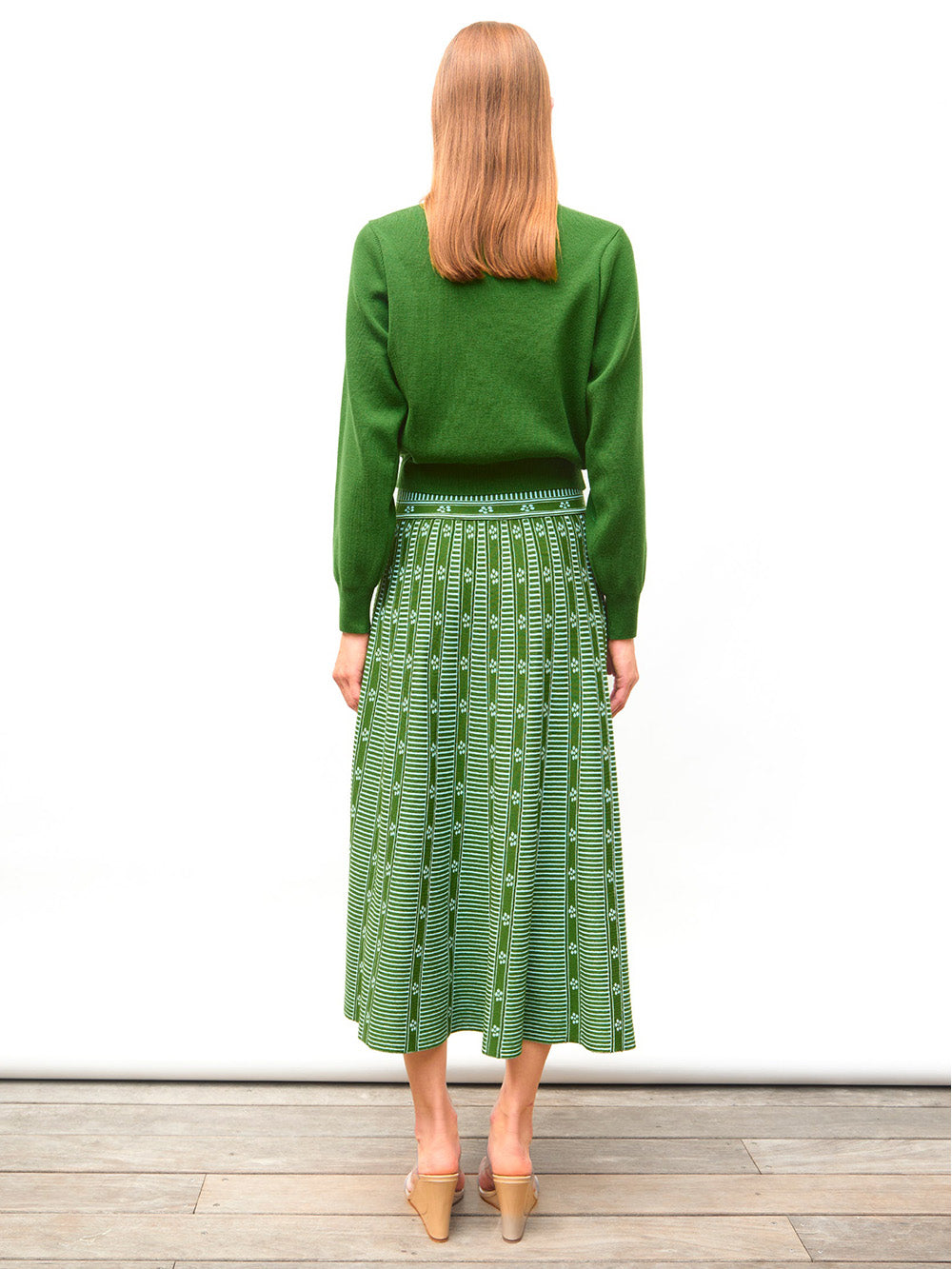 CAPUCINE MATCHA SKIRT