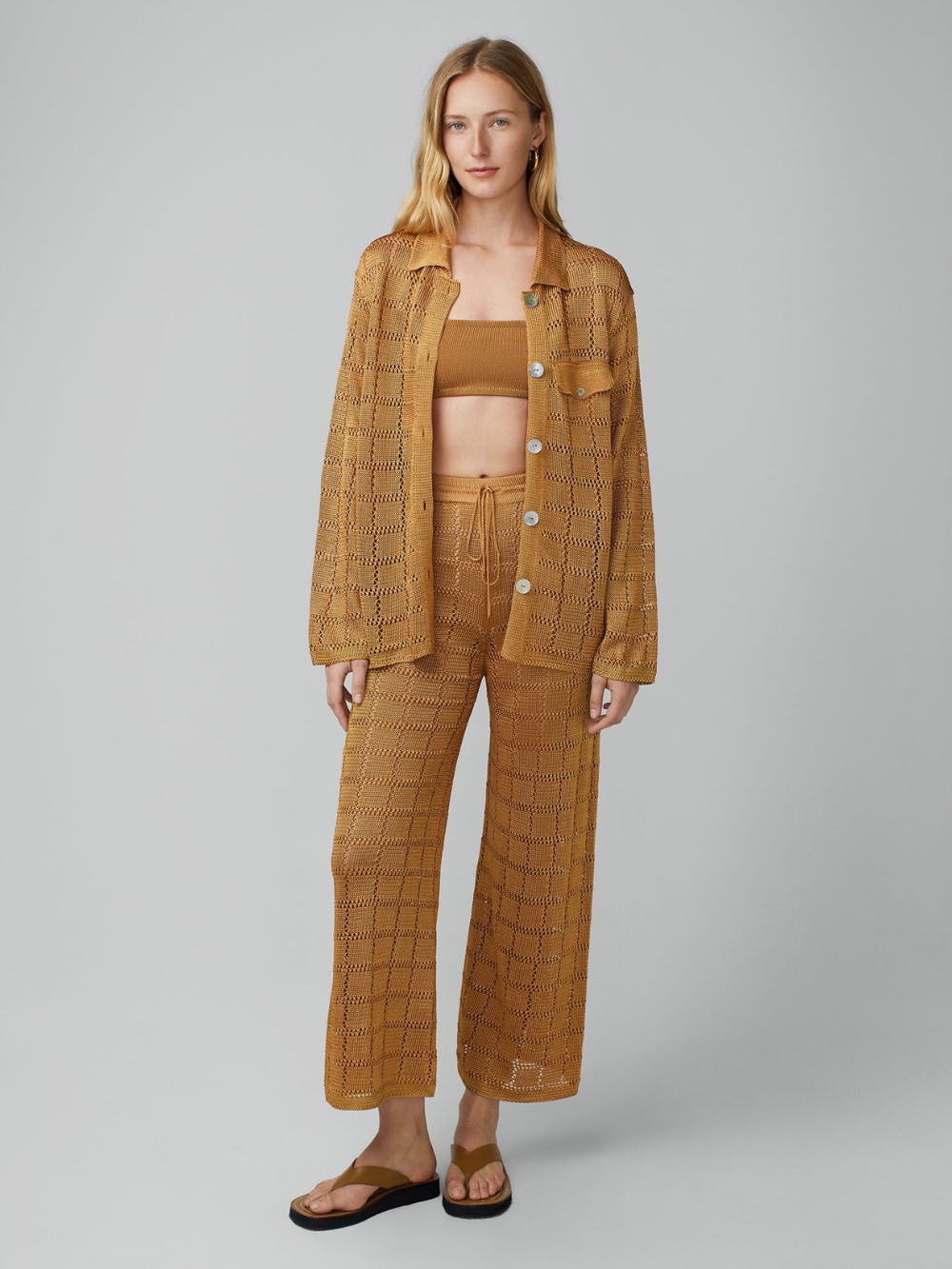 PATCHWORK LONG SLEEVE SHIRT CAMEL