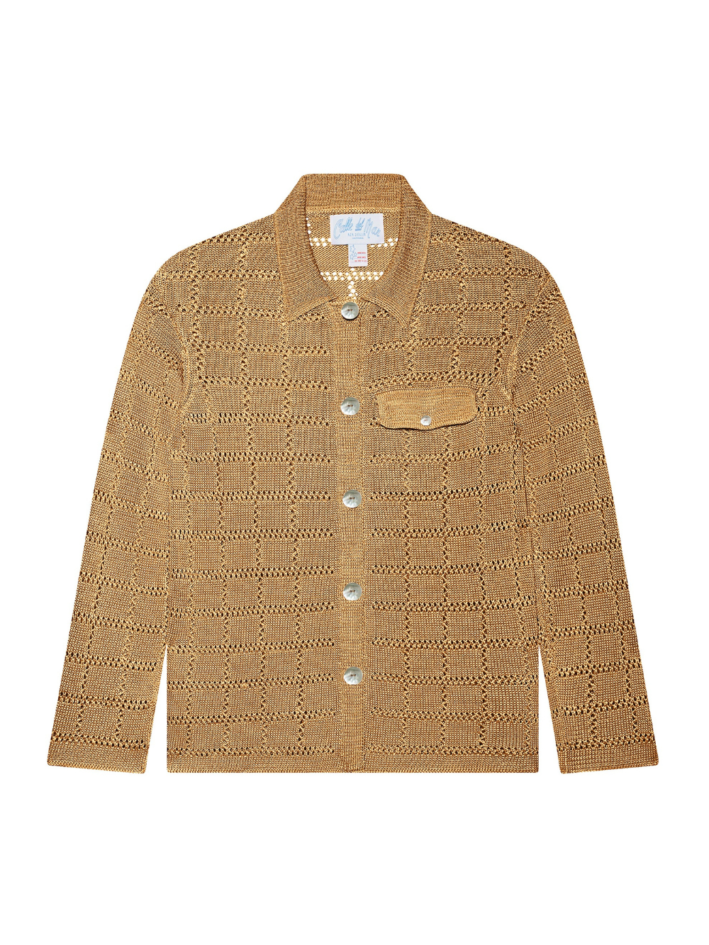 PATCHWORK LONG SLEEVE SHIRT CAMEL