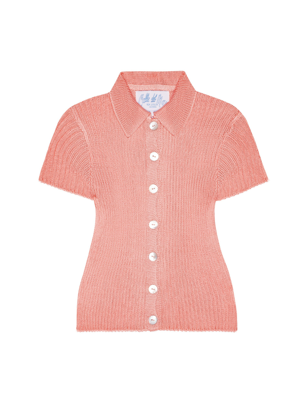 SHELL SHORT-SLEEVED BUTTON-ON TOP