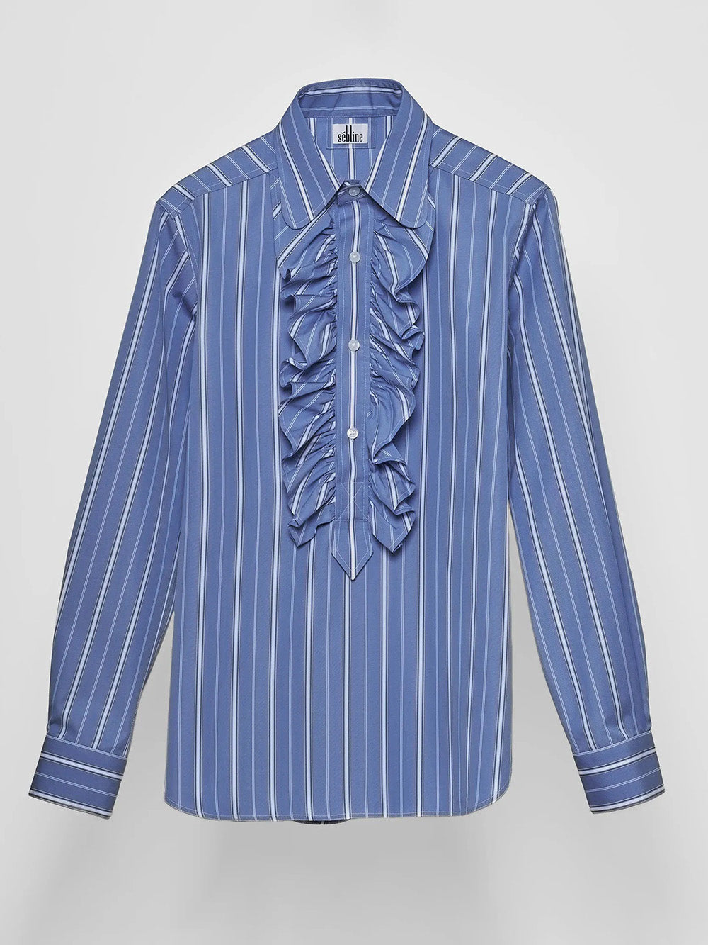CHEMISE RUFFLE POLO PARIS STRIPE