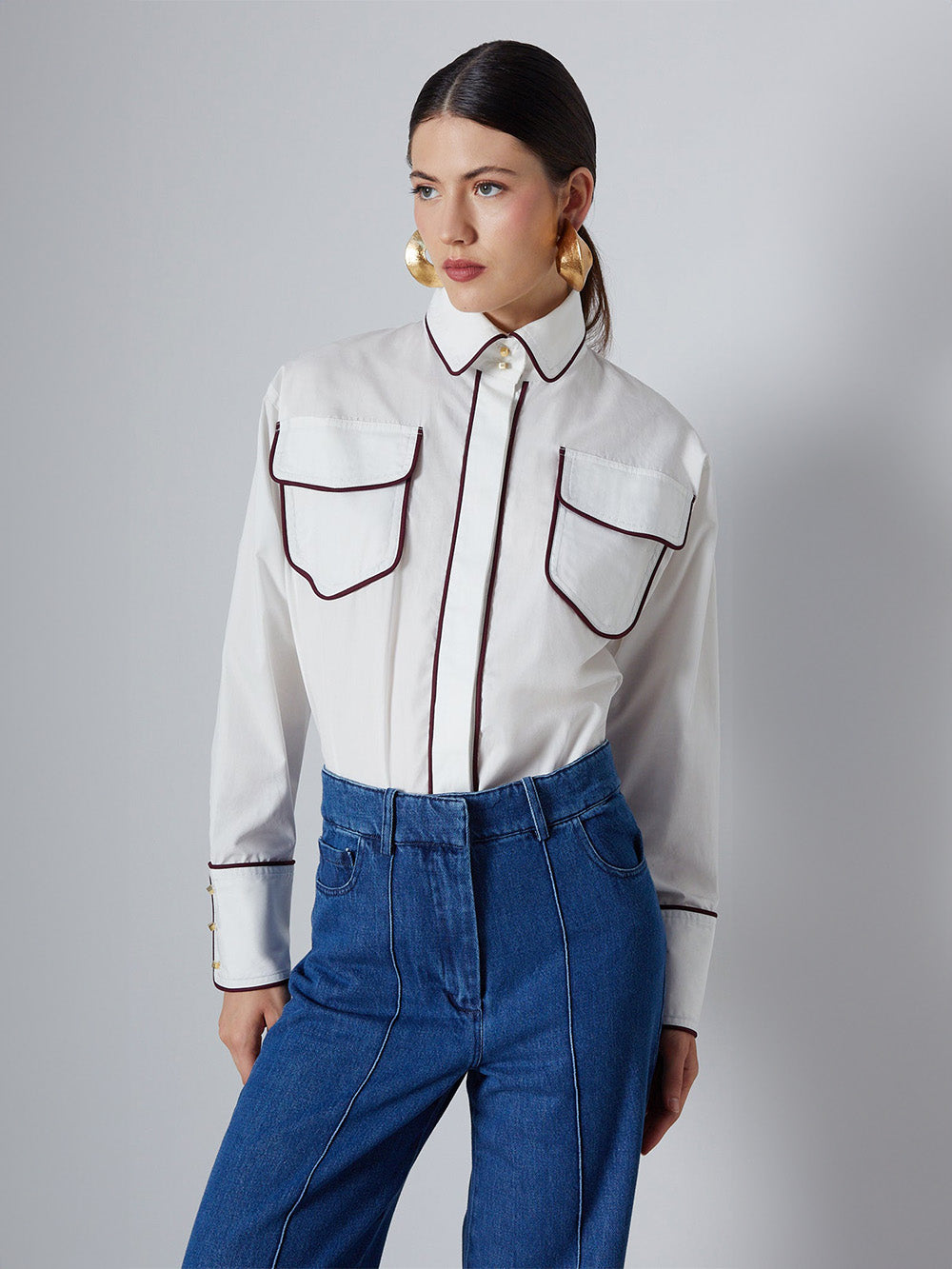 CHEMISE WAYNE GARNET