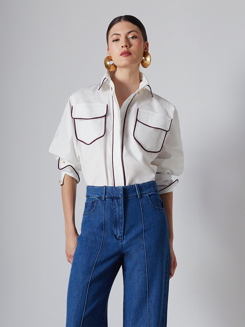 CHEMISE WAYNE GARNET