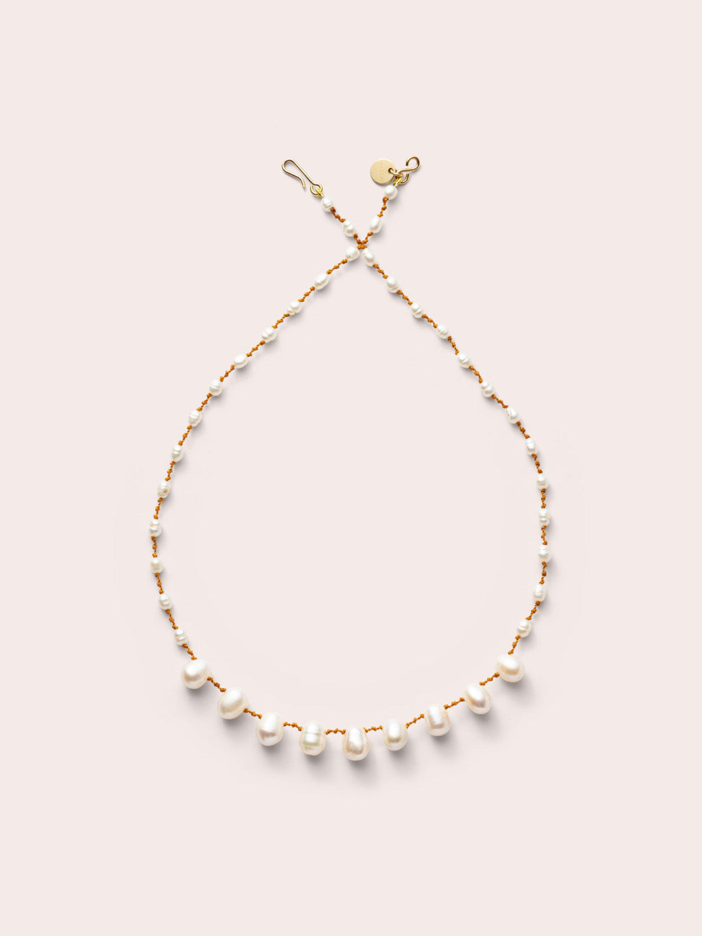 DROP & BEADS BIRD NECKLACE