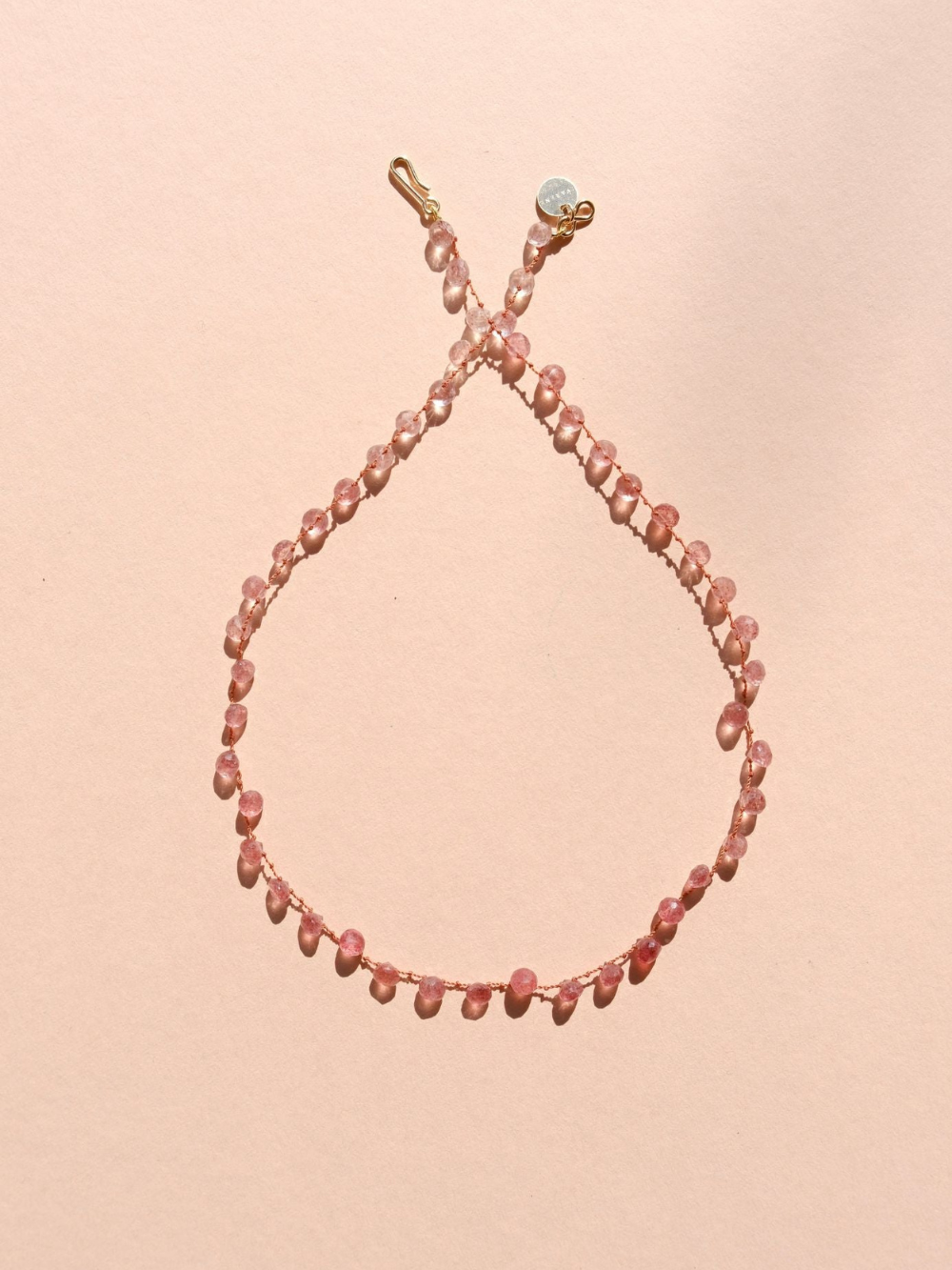 undefined STRAWBERRY QUARTZ NECKLACE