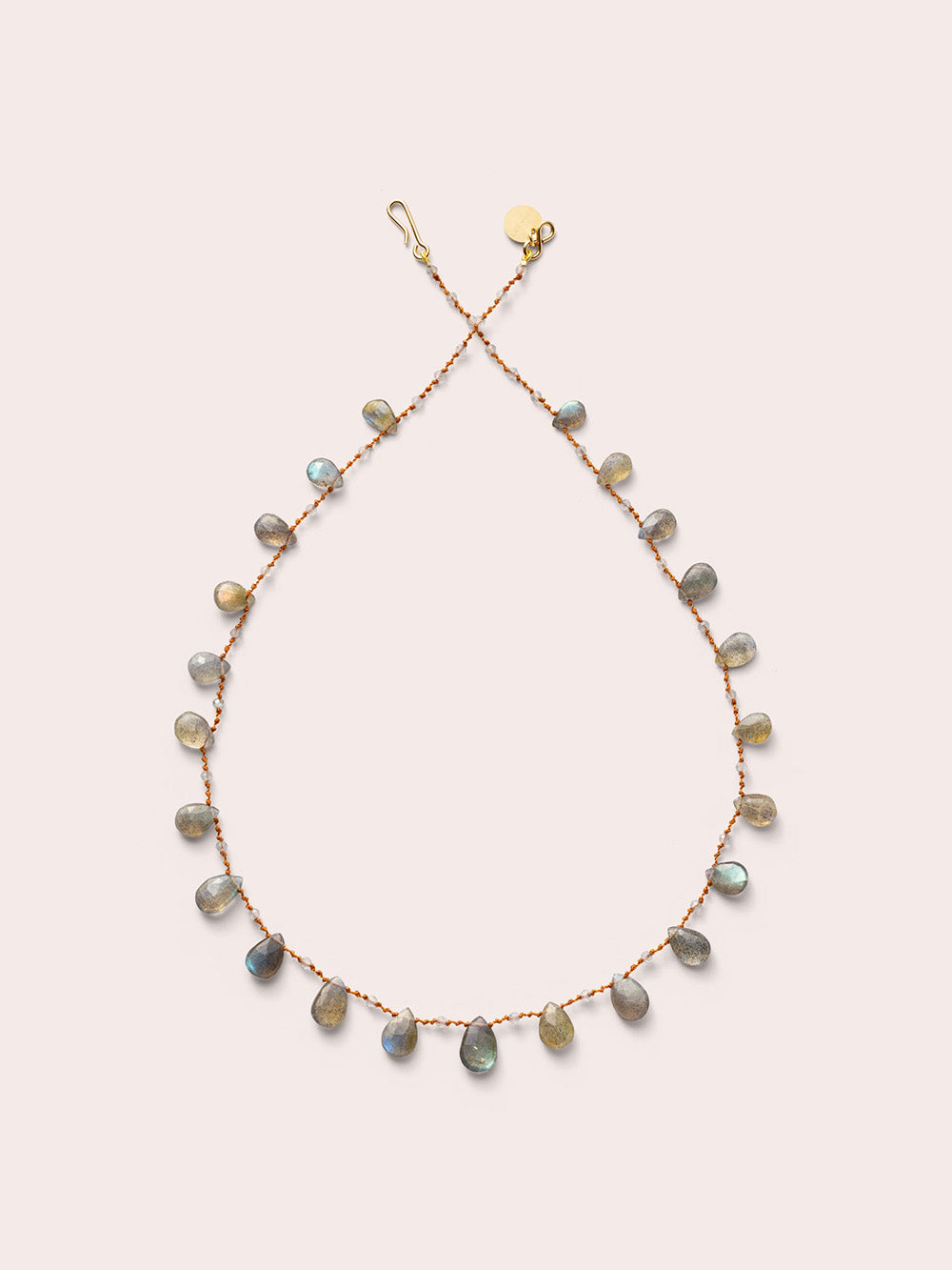 COLLIER ODIN DROPS & BEADS LABRADORITE