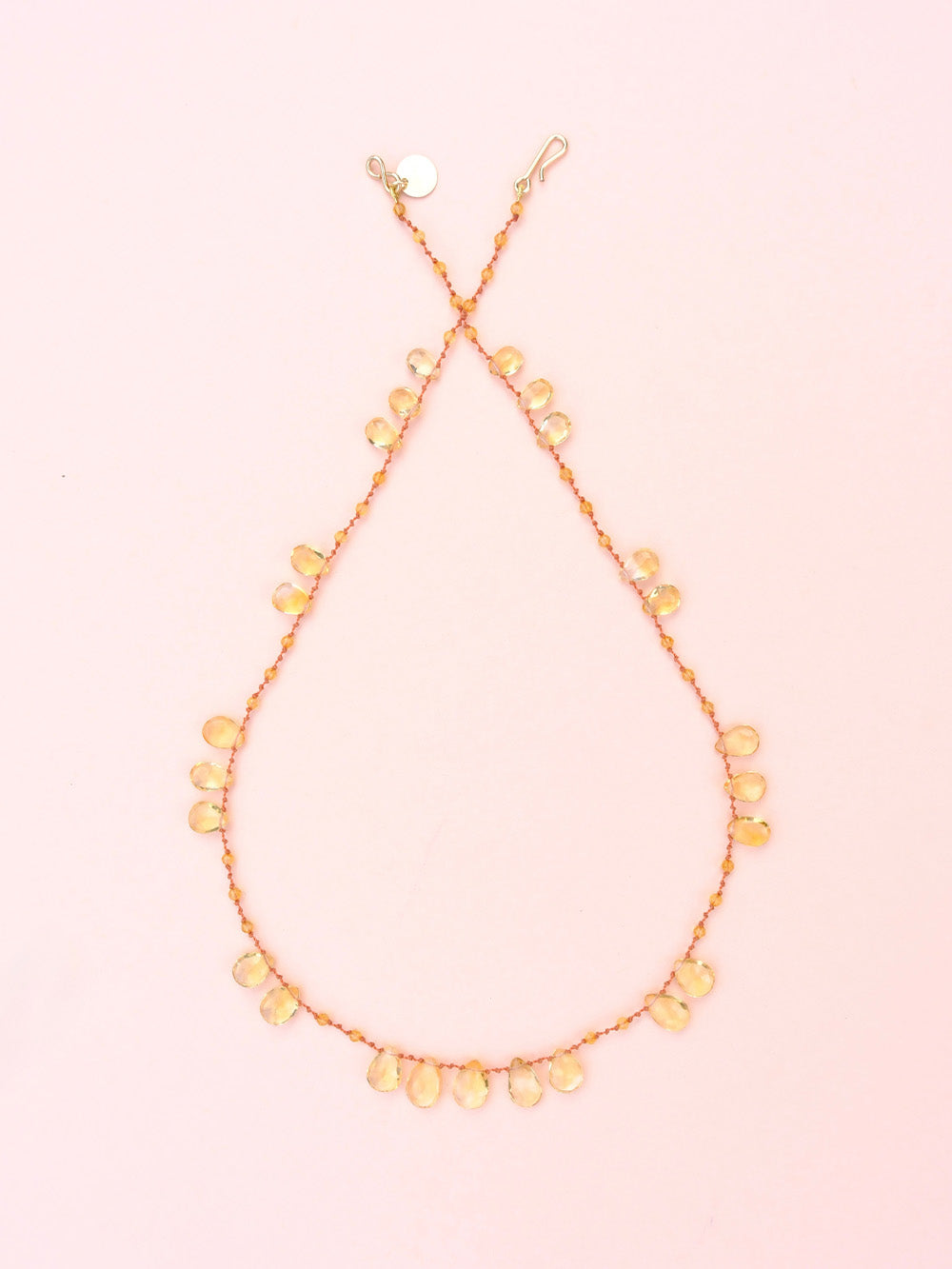 COLLIER OFFSET CITRINE