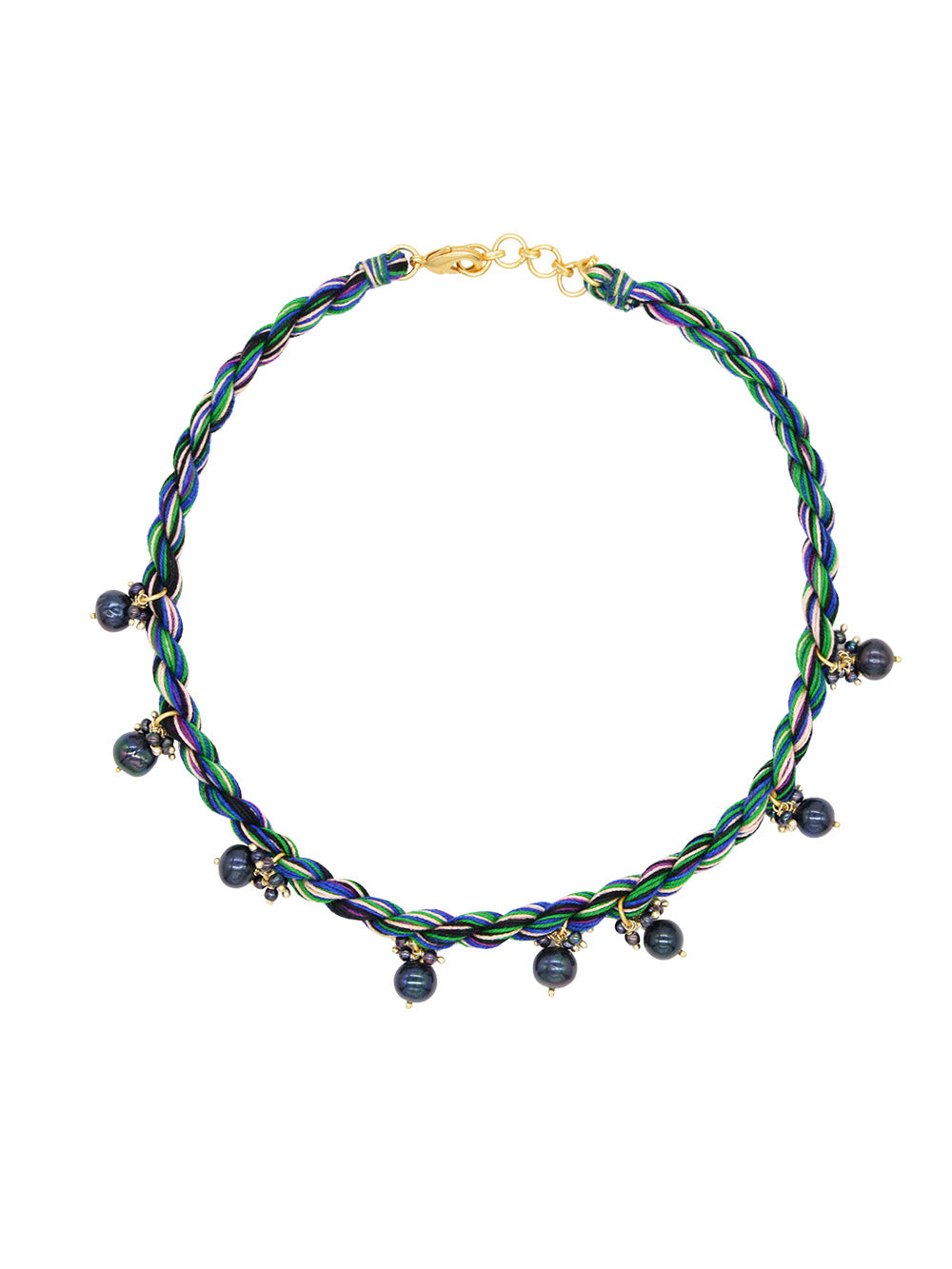 COLLIER PEARL JAM BLACK PEARLS