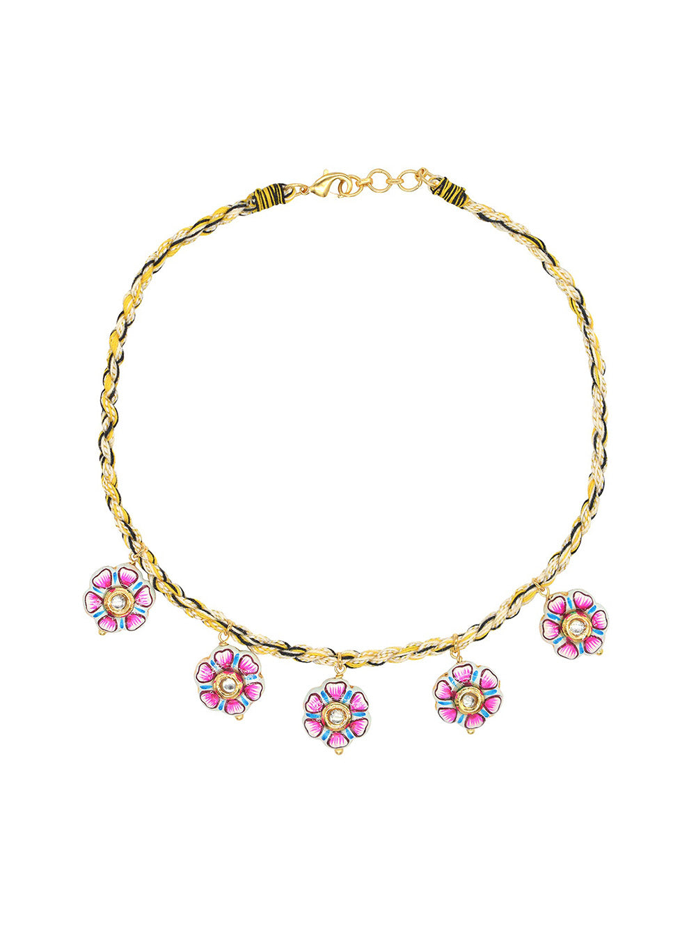 YELLOW PETUNIA CHOCKER NECKLACE