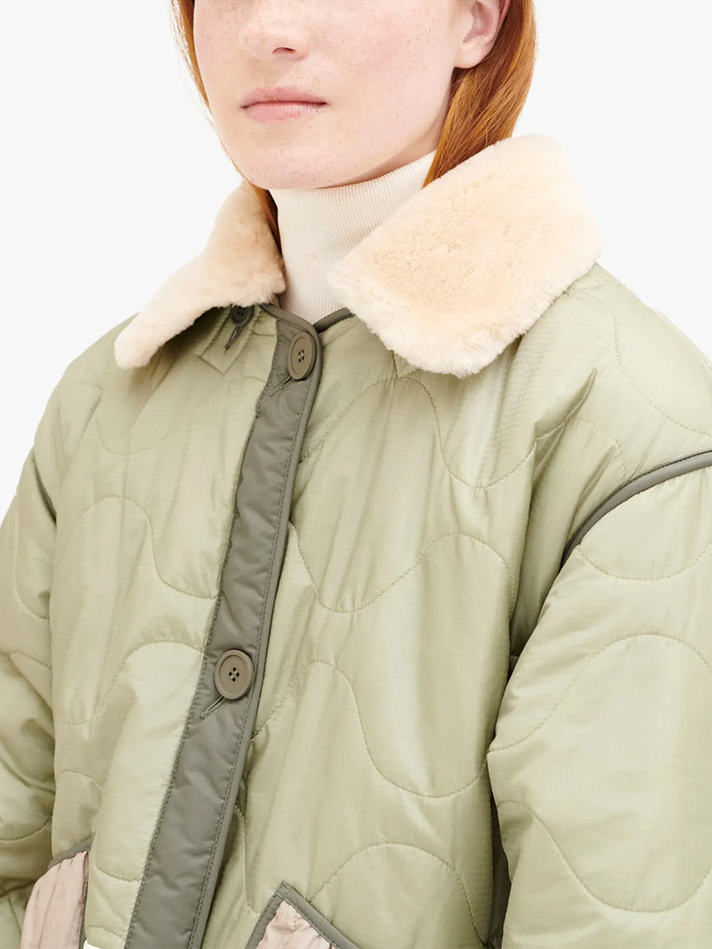 SHEARLING BLUSH COLLAR