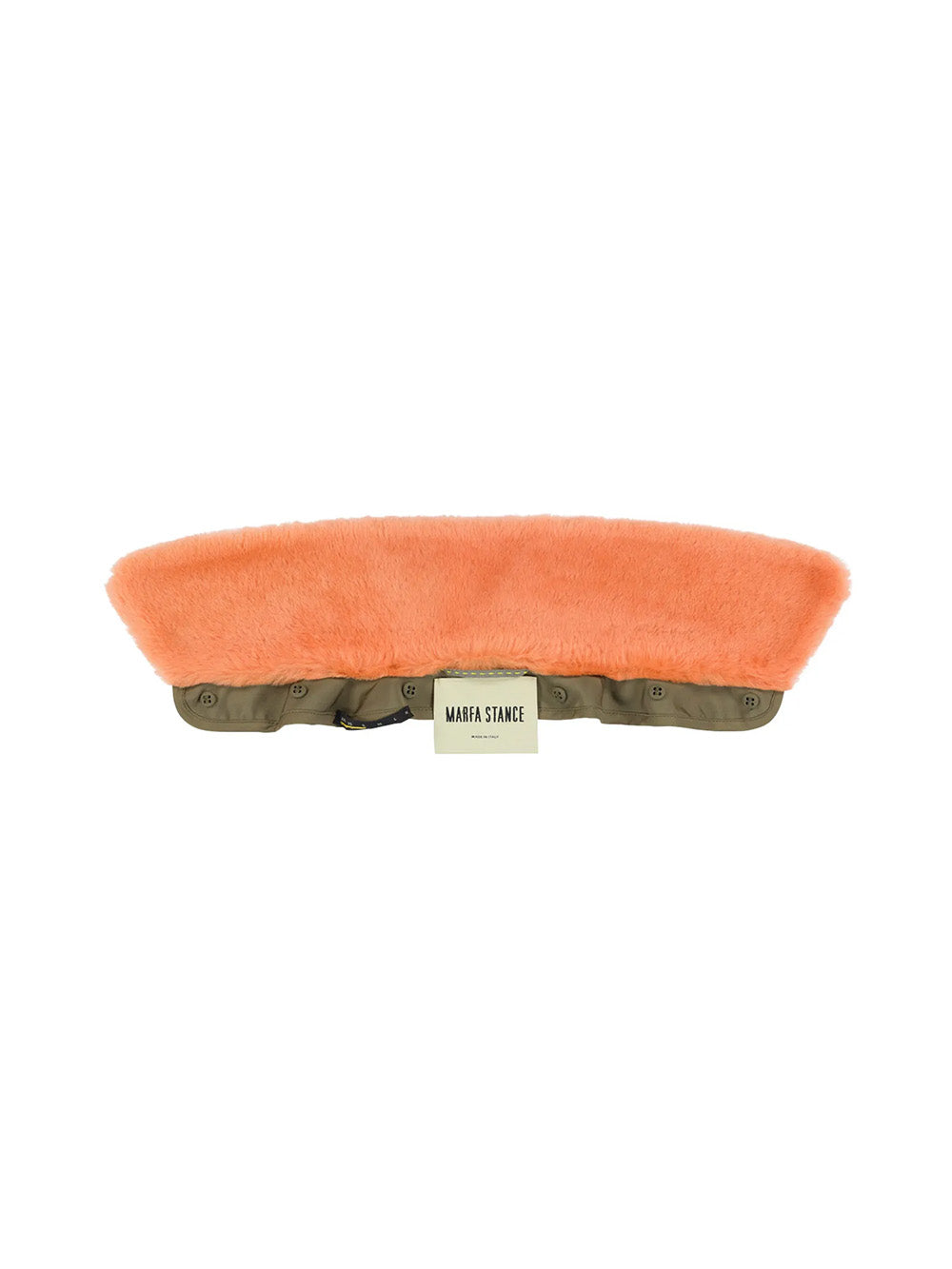 SHEARLING ORANGE COLLAR