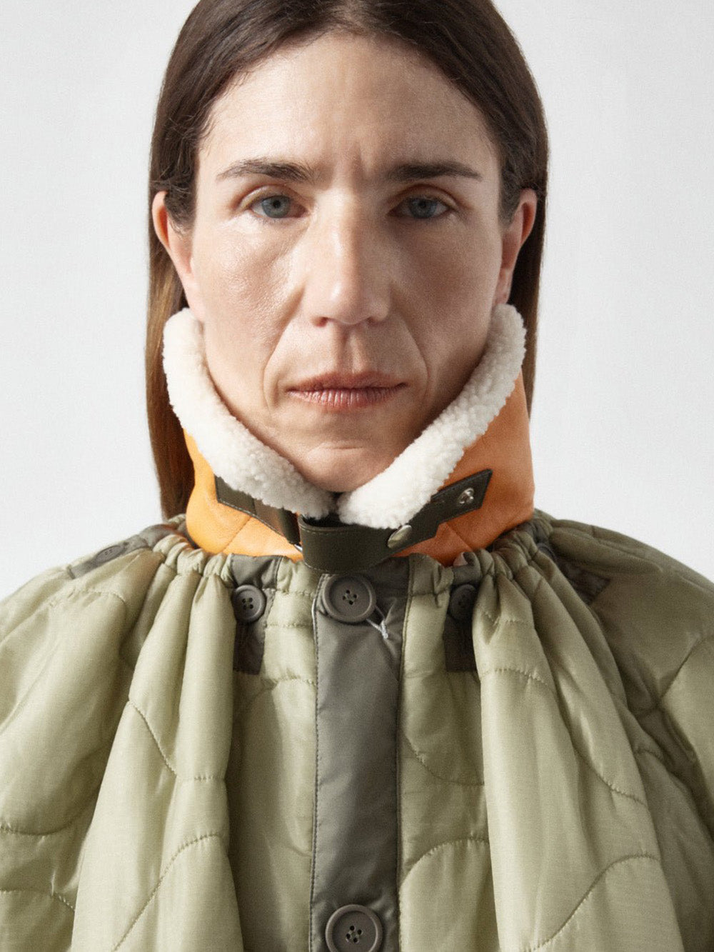 AVIATOR COLLAR NATURAL ORANGE