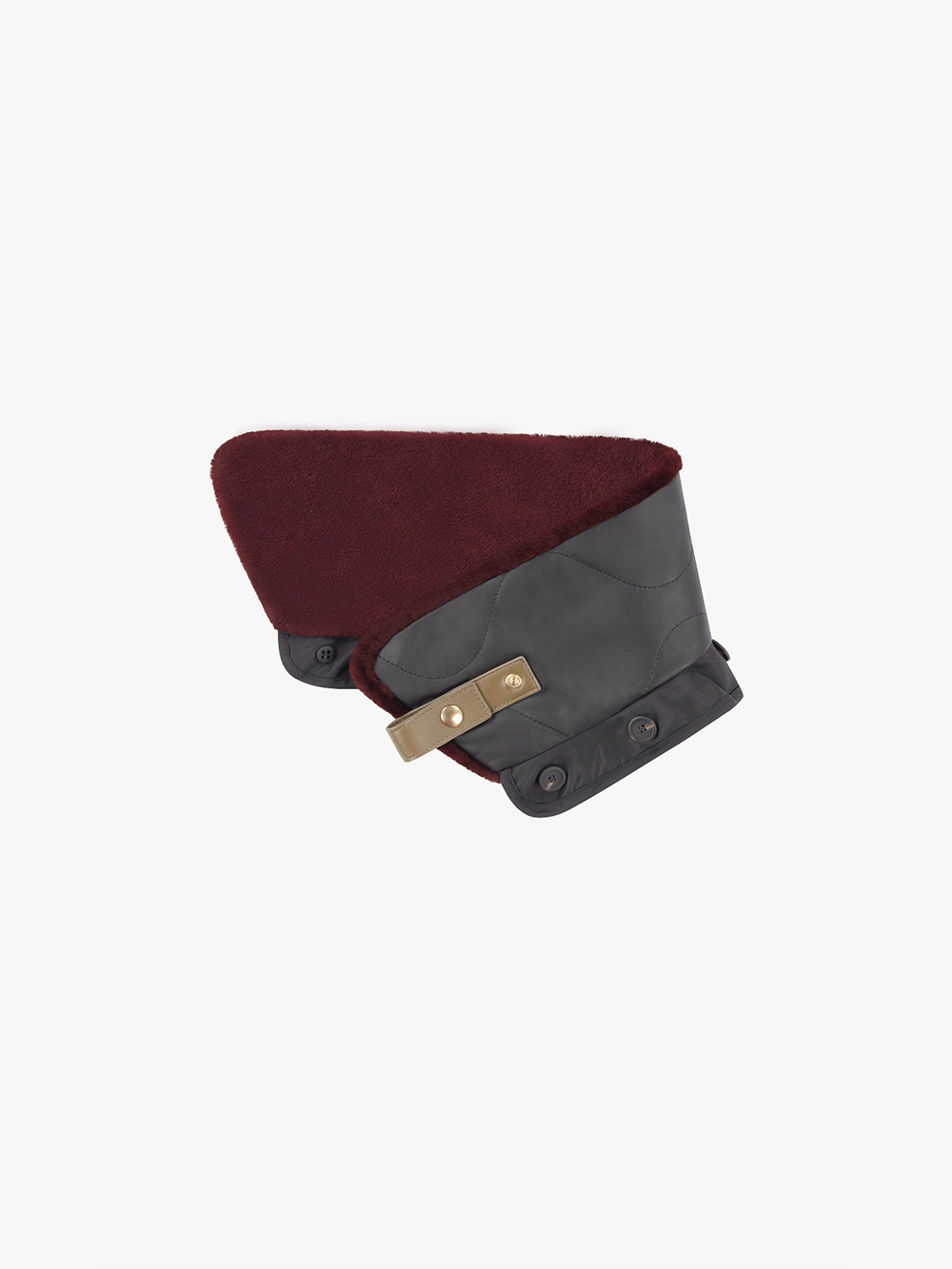 BURGUNDY AVIATOR COLLAR