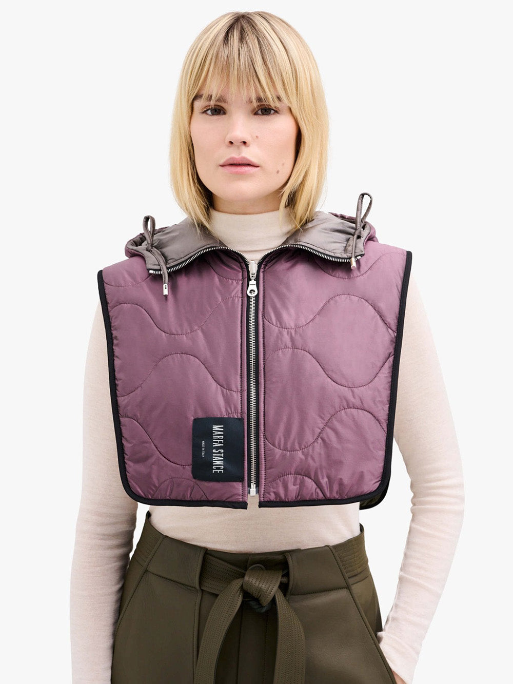 CAPUCHE ZIP QUILT GRANITE & AMÉTHYSTE