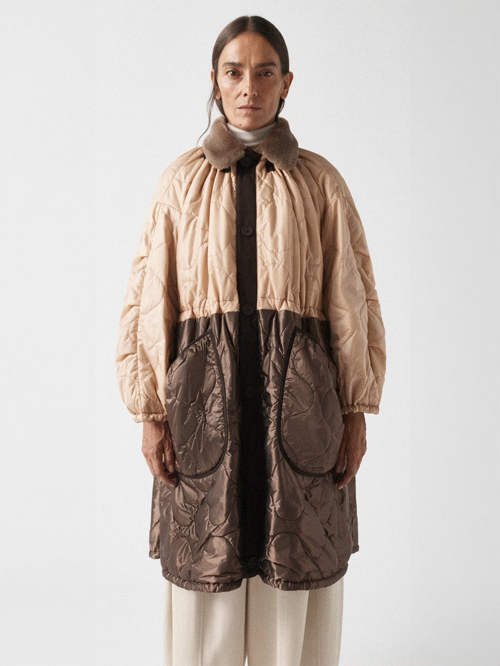 PARKA PARACHUTE RÉVERSIBLE PÊCHE & SIENNA