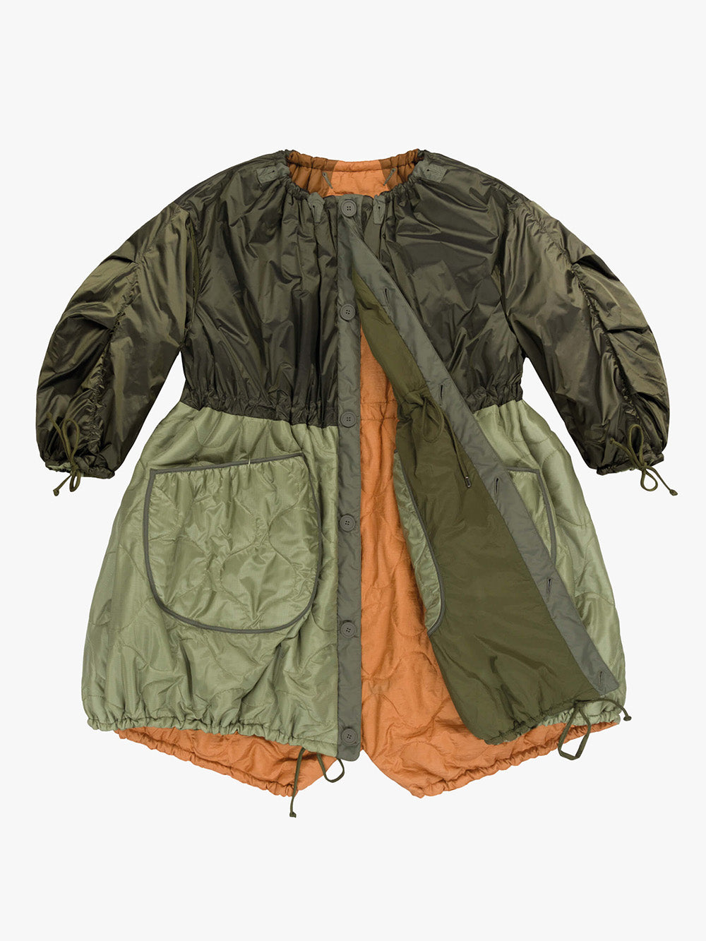 PATCHWORK PARACHUTE PARKA 