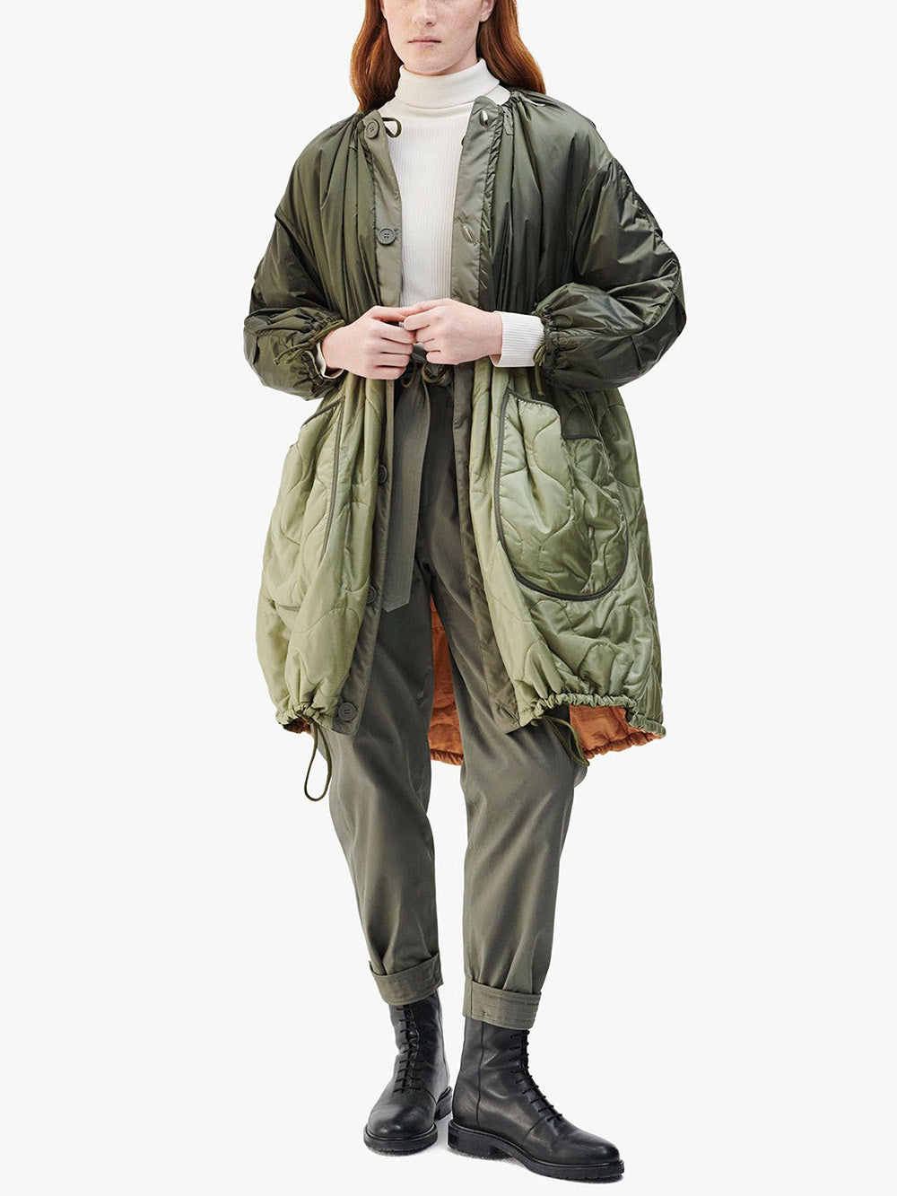 PATCHWORK PARACHUTE PARKA 