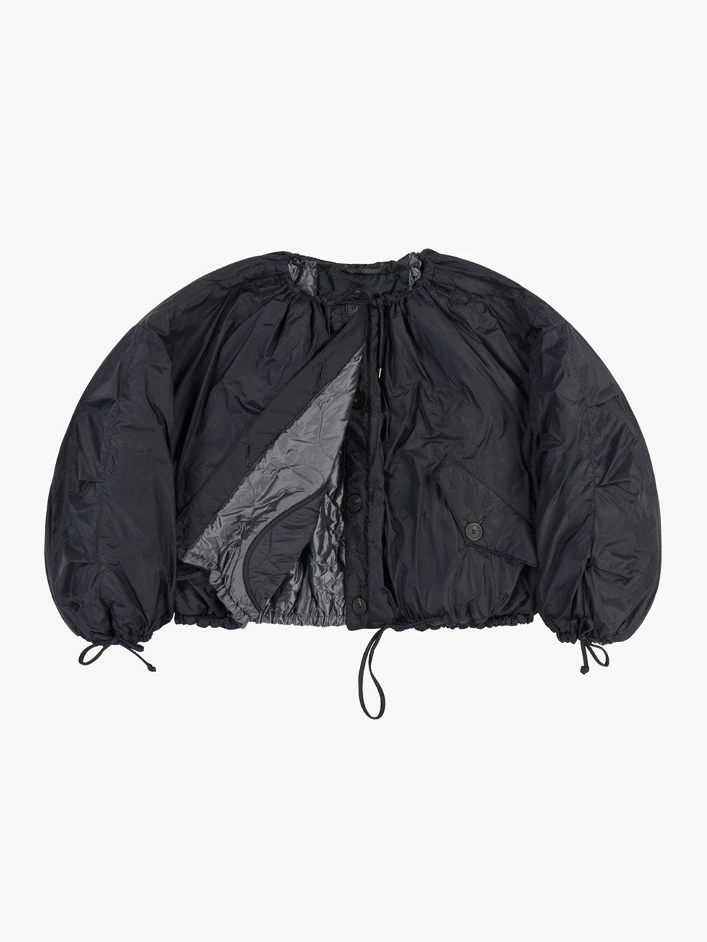 BOMBER PARACHUTE QUILT BLACK ANTHRACITE