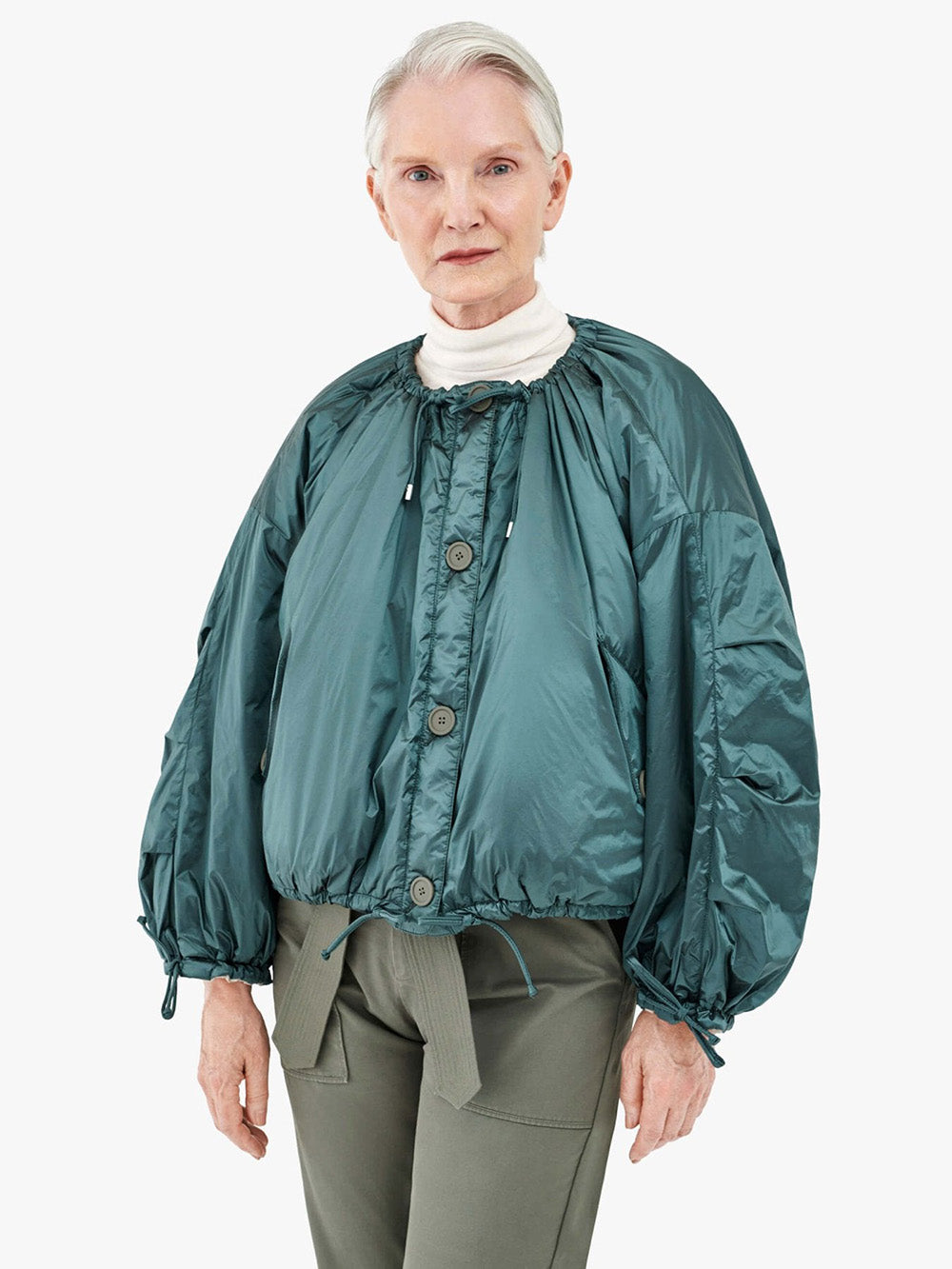 BOMBER PARACHUTE MINERAL GREEN & DOVE GREY