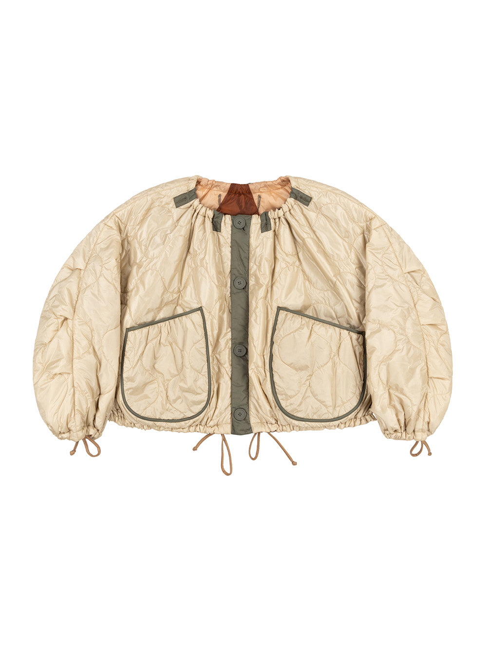 BOMBER PATCHWORK PARACHUTE MOCHA BROWN