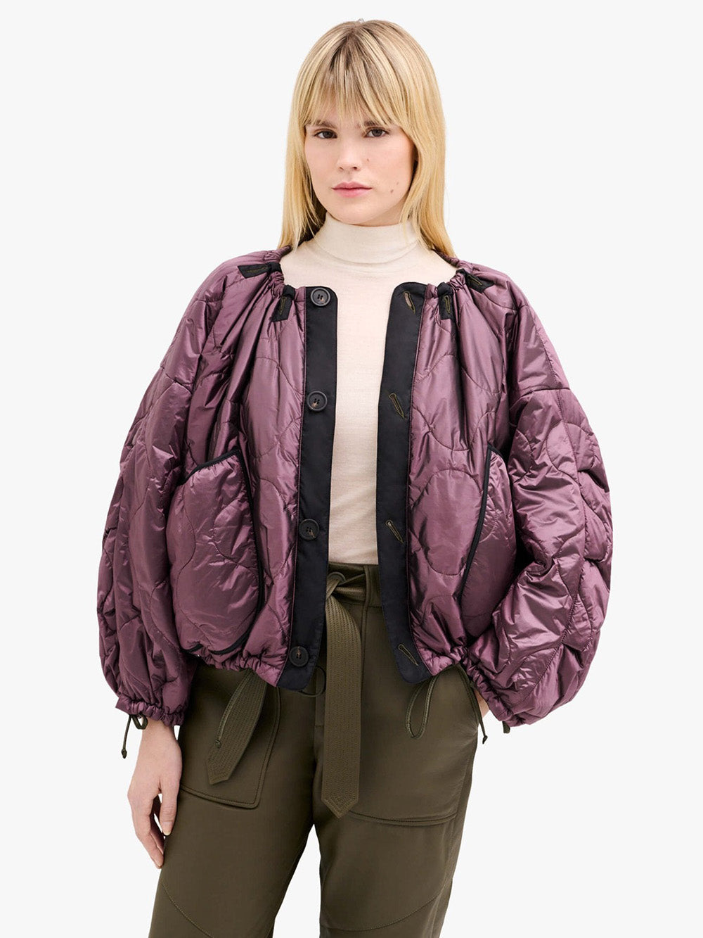 BOMBER PARACHUTE AMETHYSTE & OLIVE
