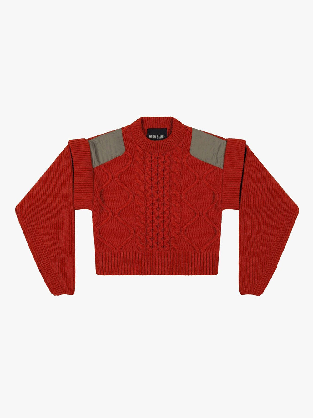 AMBER CREW CABLE SWEATER