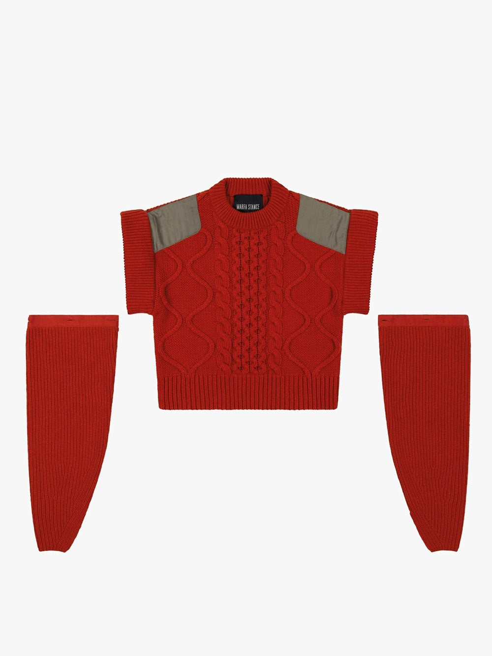 AMBER CREW CABLE SWEATER