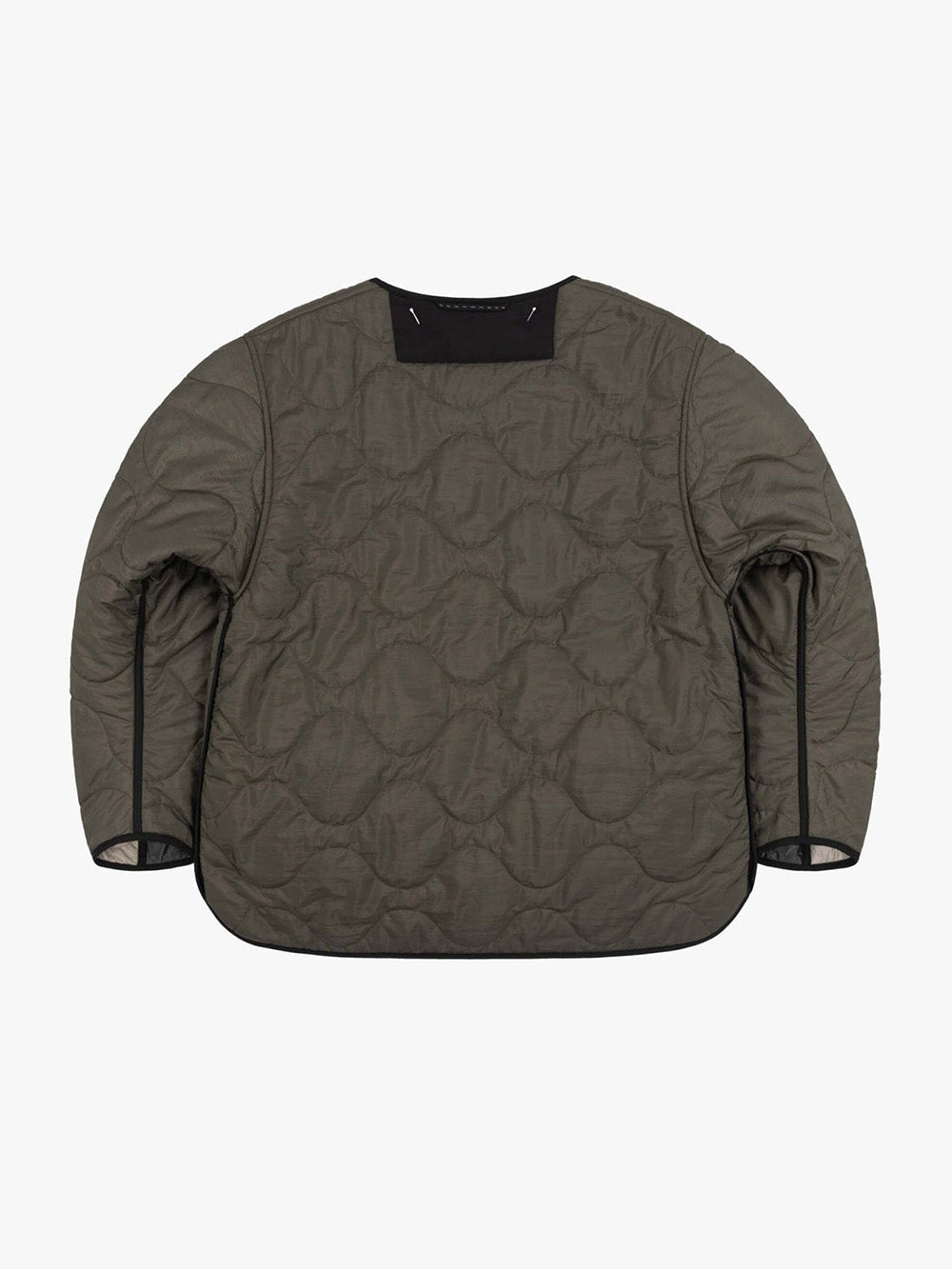 VESTE PATCHWORK QUILT MINERAL GREEN & OLIVE