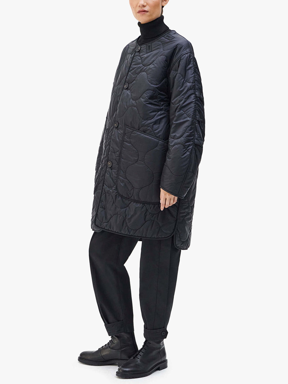 VESTE WOOL QUILT NAVY